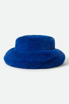 Women's Dion Packable Winter Bucket Hat in the color Cyber Blue - Front Product View