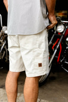 Men's Builders Carpenter Baggy Short in the color Egret White - Men's Lifestyle image