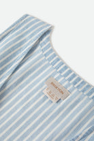 Women's The Bells Top in the color Two Boot Stripe - Additional Laydown image