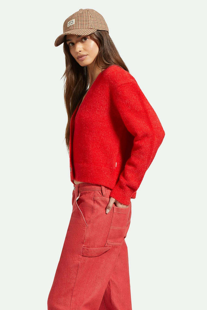 Women's Side Fit | Town Cardigan - Mars Red