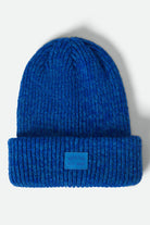 Women's Woodburn Women's Tall Brushed Beanie in the color Cyber Blue - Front Product View