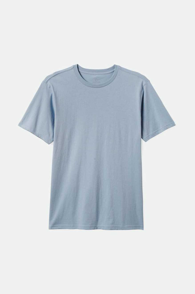 Brixton Men's Premium Cotton S/S Tailored T-Shirt - Dusty Blue | Profile