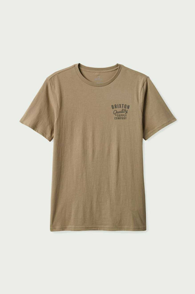 Brixton Men's Hubal S/S Tailored T-Shirt - Oatmeal | Profile