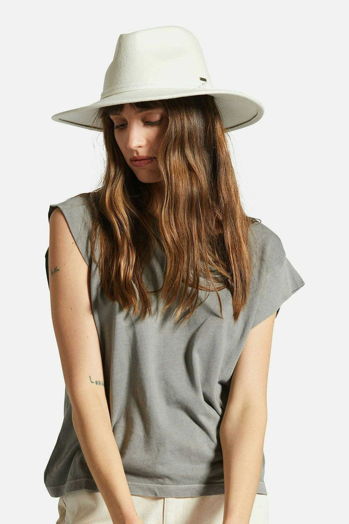 Women's Front Fit | Joanna Felt Packable Hat - Off White