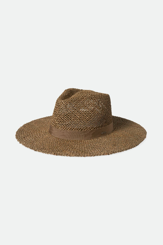 Brixton Women's Joanna Hat - Tan/Tan Seagrass | Profile