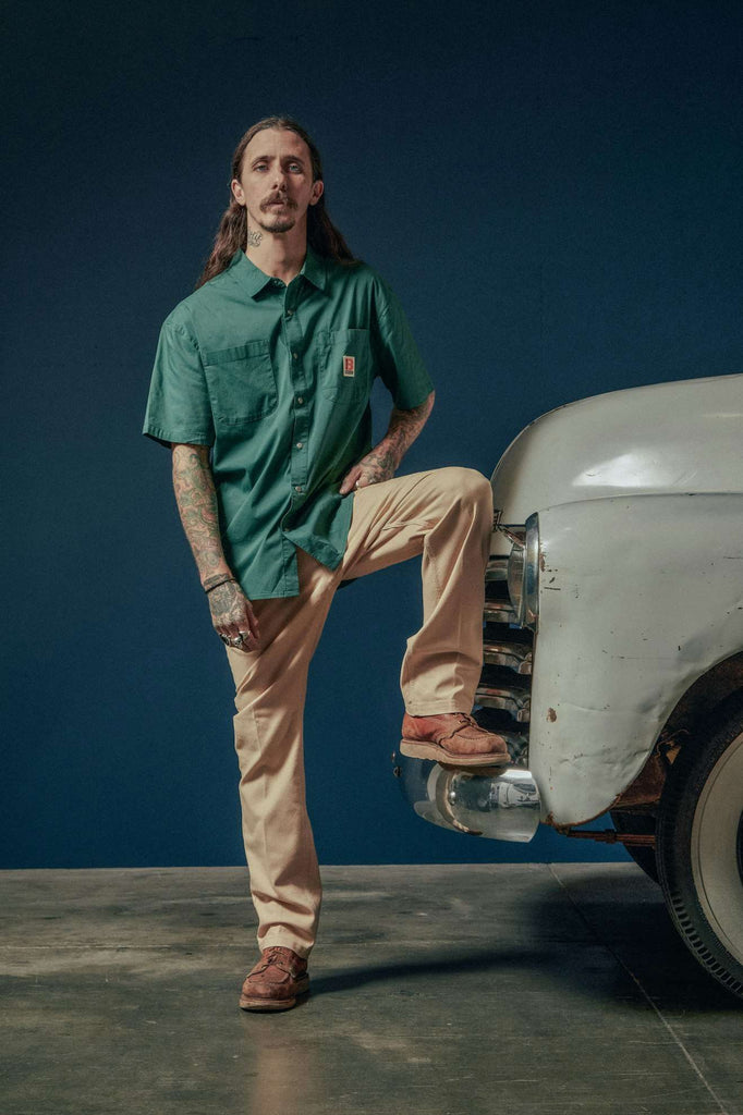 Men's Lifestyle 5 | Builders Mechanic S/S Woven Shirt - Trekking Green