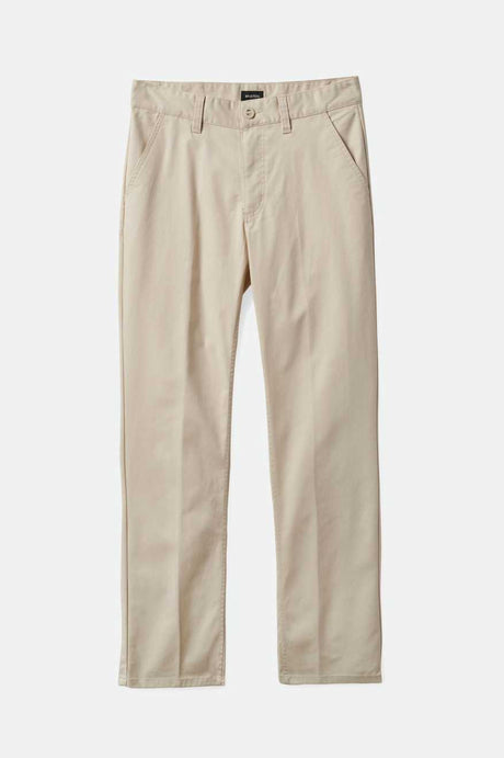 Brixton Men's Choice Chino Regular Pant - Whitecap | Profile