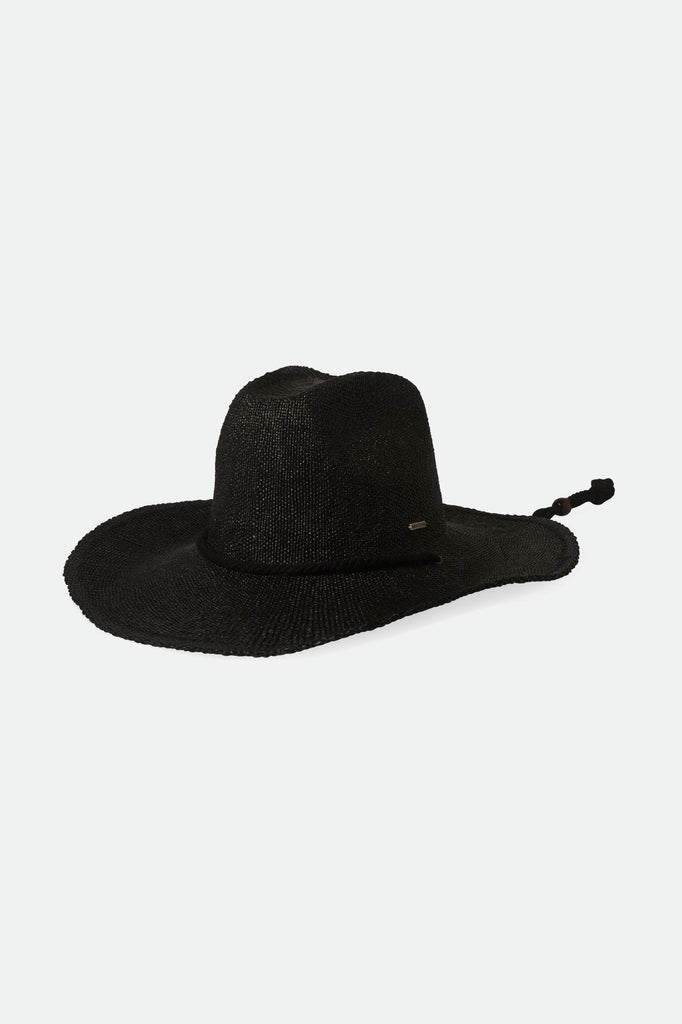 Brixton Women's Austin Straw Cowboy Hat - Black | Profile