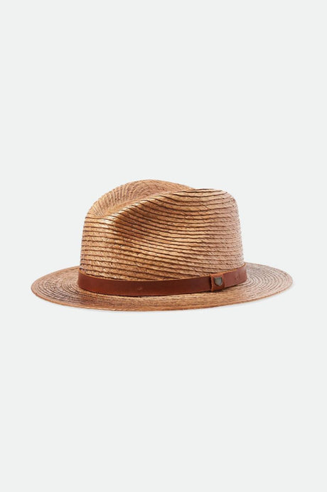 Leigh Straw Fedora - Toffee