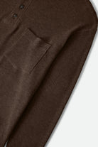 Men's Baseline Waffle Knit Top in the color Walnut Brown - Additional Laydown image