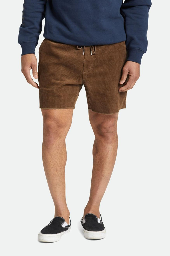 Brixton Madrid II Corduroy Short 5" - Dark Earth