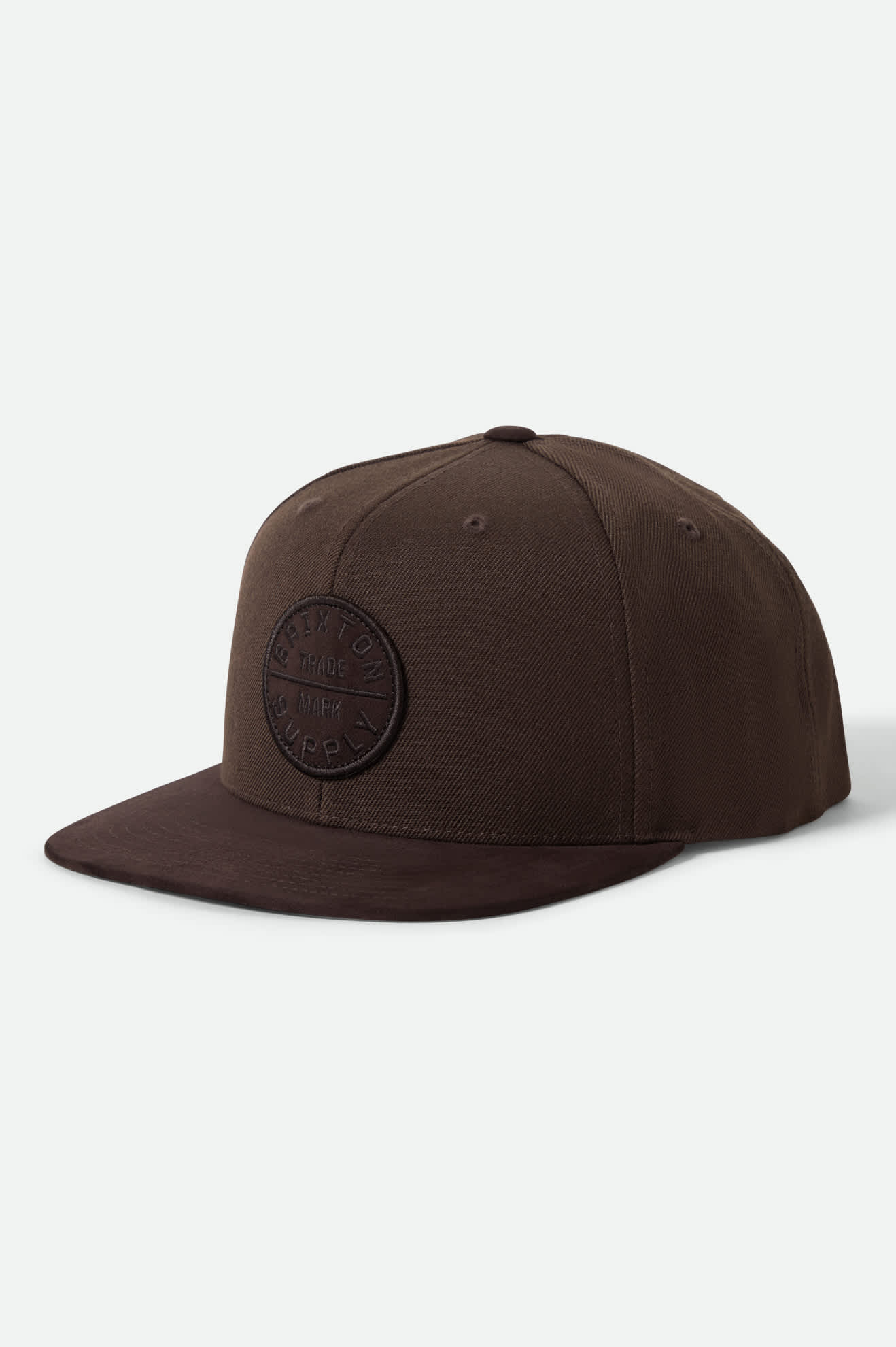 Unisex Oath III Snapback in the color Pinecone Brown/Brown Suede - Front Product View