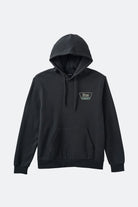 Men's Linwood Hoodie in the color Black/Mallard Green/Whitecap - Front Product View