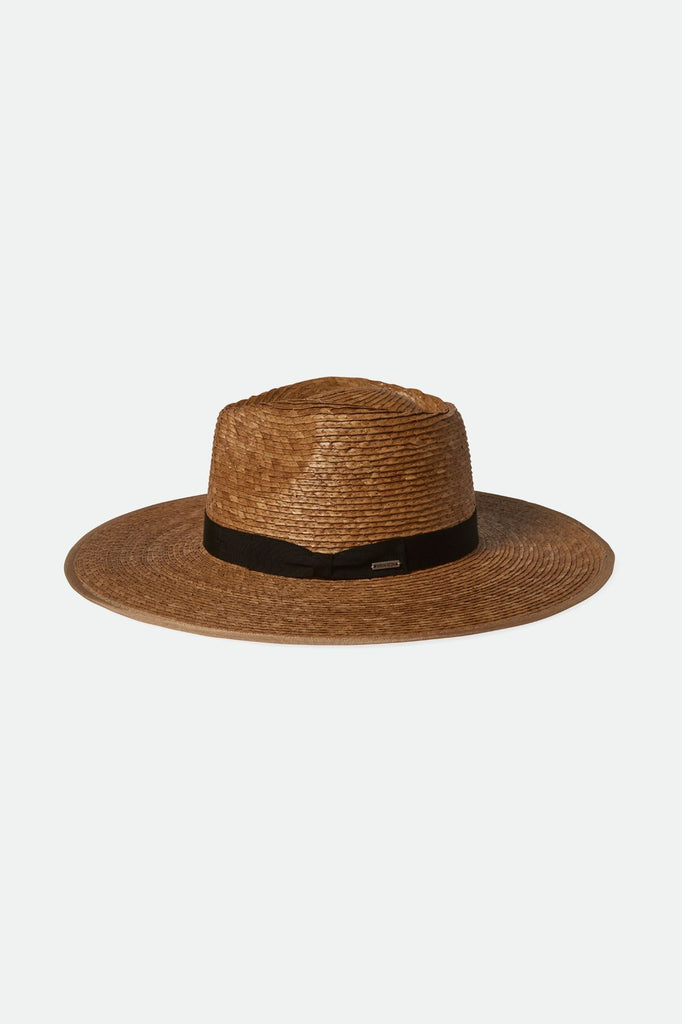 Brixton Women's Jo Straw Rancher - Tan/Black | Extra Shot