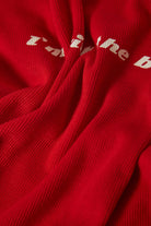 Women's I'm With The Band Ringer A-Tank in the color Adrenaline Rush - Additional Laydown image