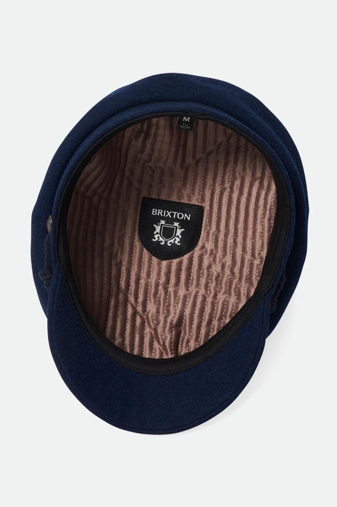 Brixton Fiddler Fisherman Cap - Washed Navy/Black