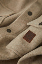 Men's Durham Felted Stretch Jacket in the color Oatmeal - Additional Laydown image