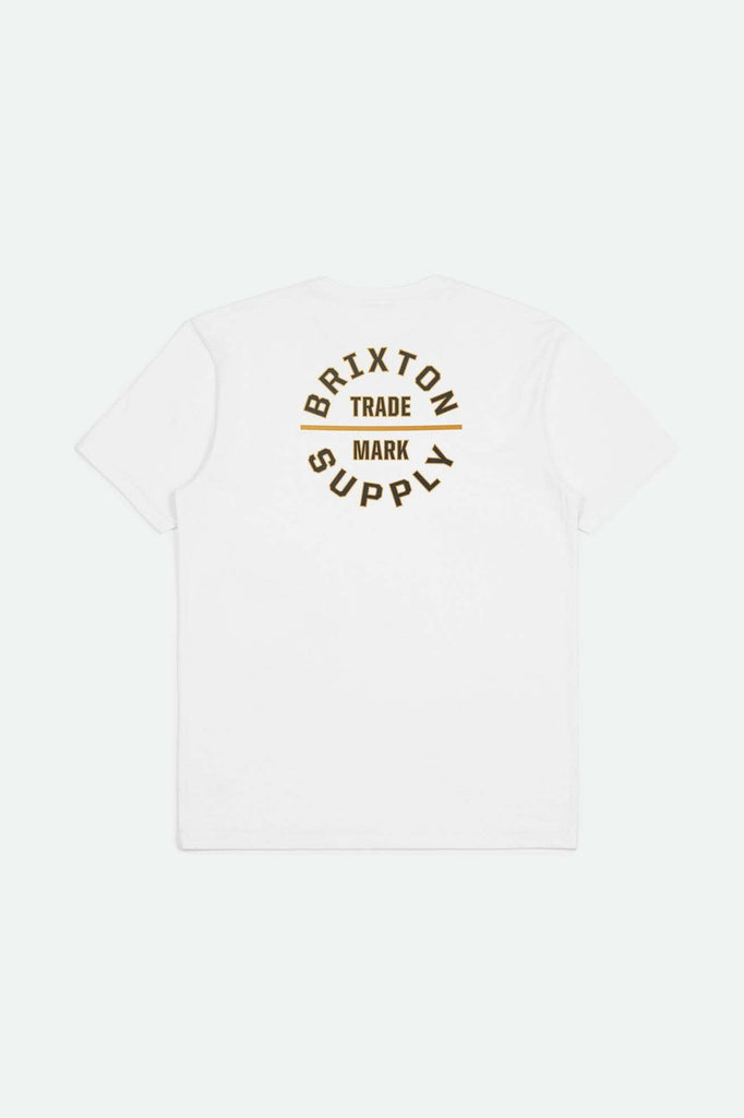 Back Laydown Image for Oath V S/S Standard T-Shirt - White/Washed Black/Gold