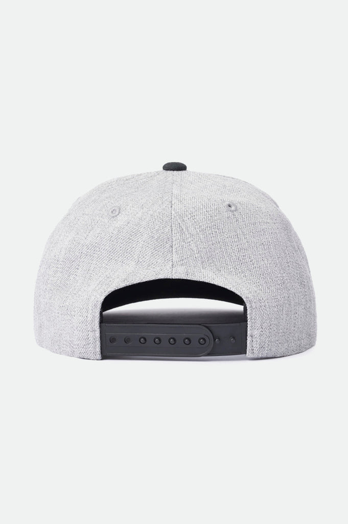 Brixton Men's Linwood C Netplus MP Snapback - Heather Grey/Black | Back