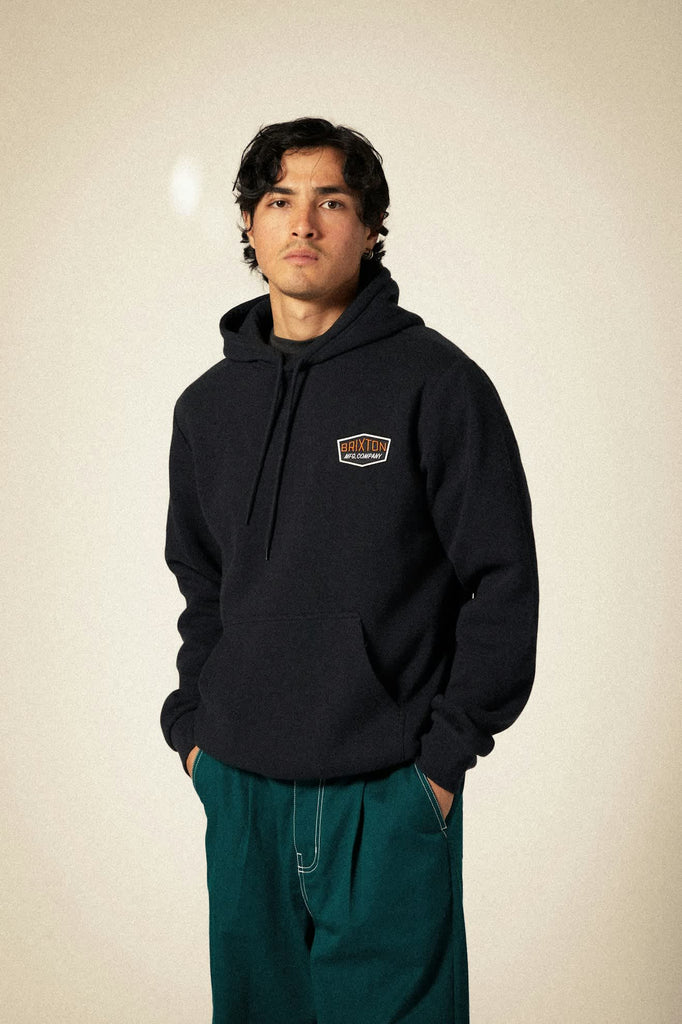 Men's Freeman Hoodie in the color Black - Men's Front View