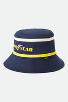 Unisex Goodyear Service Bucket Hat in the color Navy - Front Product View