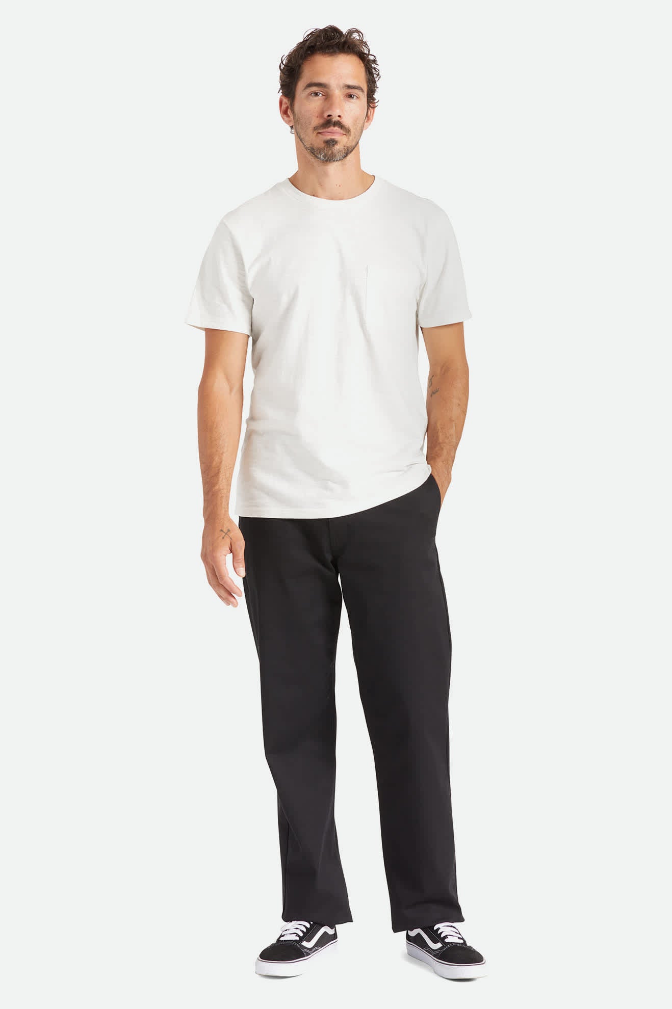 Men's Choice Chino Relaxed Pant in the color Black - Men's Featured View