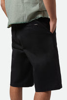 Men's Choice Chino Baggy Short in the color Black - Additional Fit image