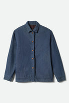 Men's Altered Threads Chore Coat in the color Medium Wash Denim - Additional Laydown image