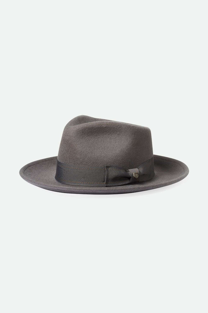 Brixton Unisex Swindle Convertabrim Fedora - Grey/Grey | Main