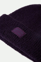 Women's Woodburn Women's Tall Brushed Beanie in the color Punk Purple - Additional Laydown image