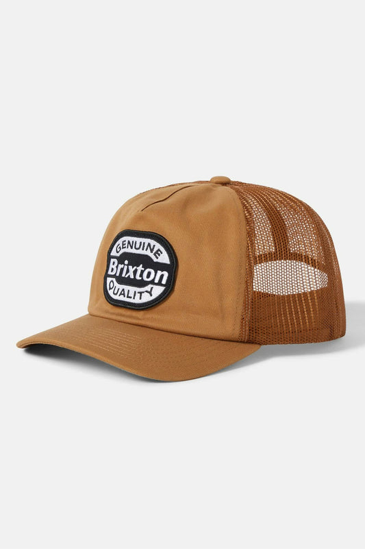 Unisex Keaton Netplus Trucker Hat in Washed Copper/Washed Copper