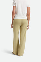 Women's Carefree Organic Garment Dye Lounge Pant in the color Elm - Women's Back View