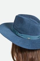 Women's Lyons Knit Packable Hat in the color Midnight Blue - Additional Fit image