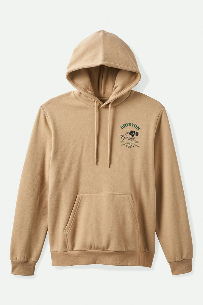 Brixton Charging Buffalo Hoodie - Sand