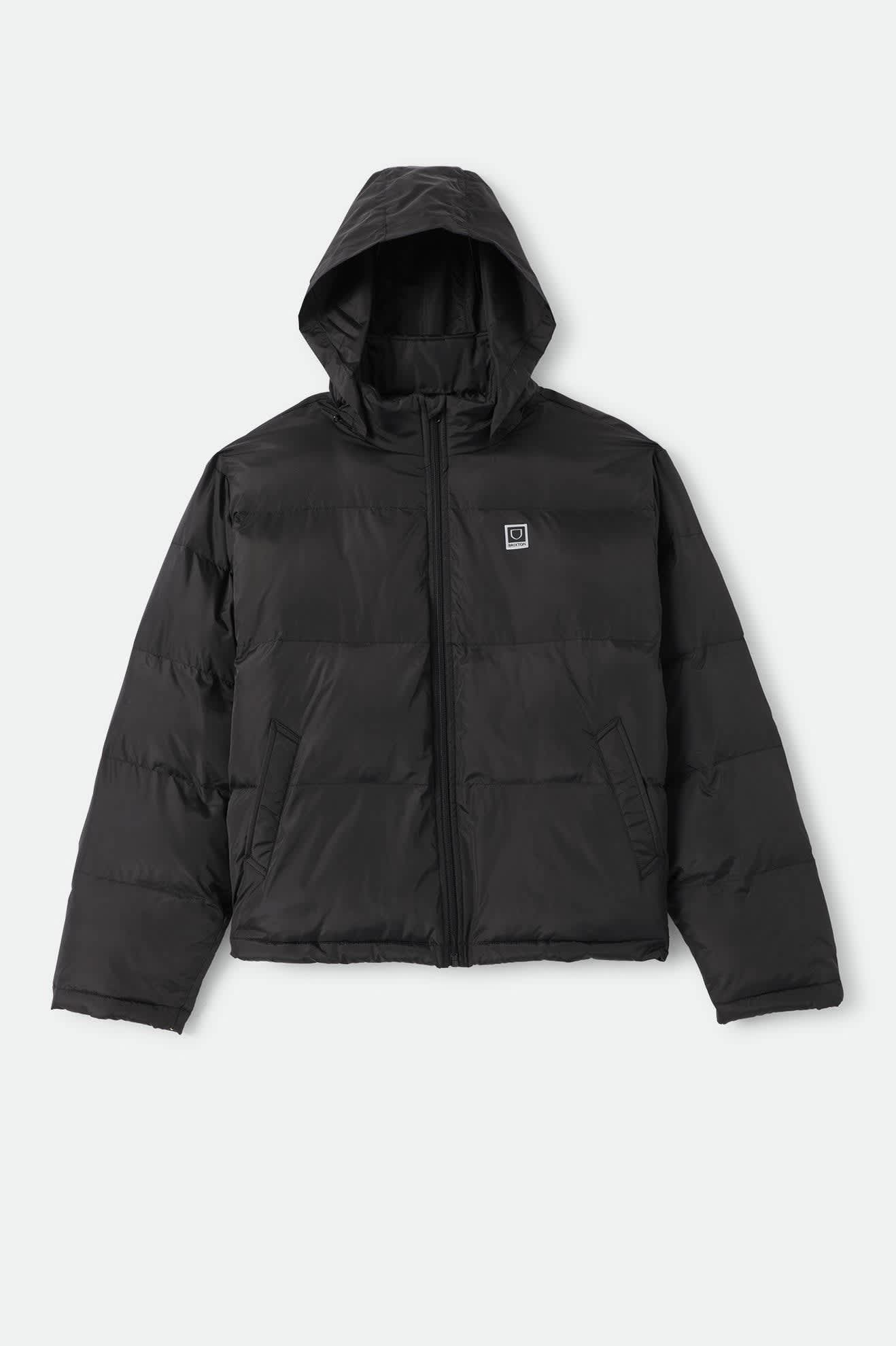 Men's Journey Puffer Jacket in the color Black - Front Product View