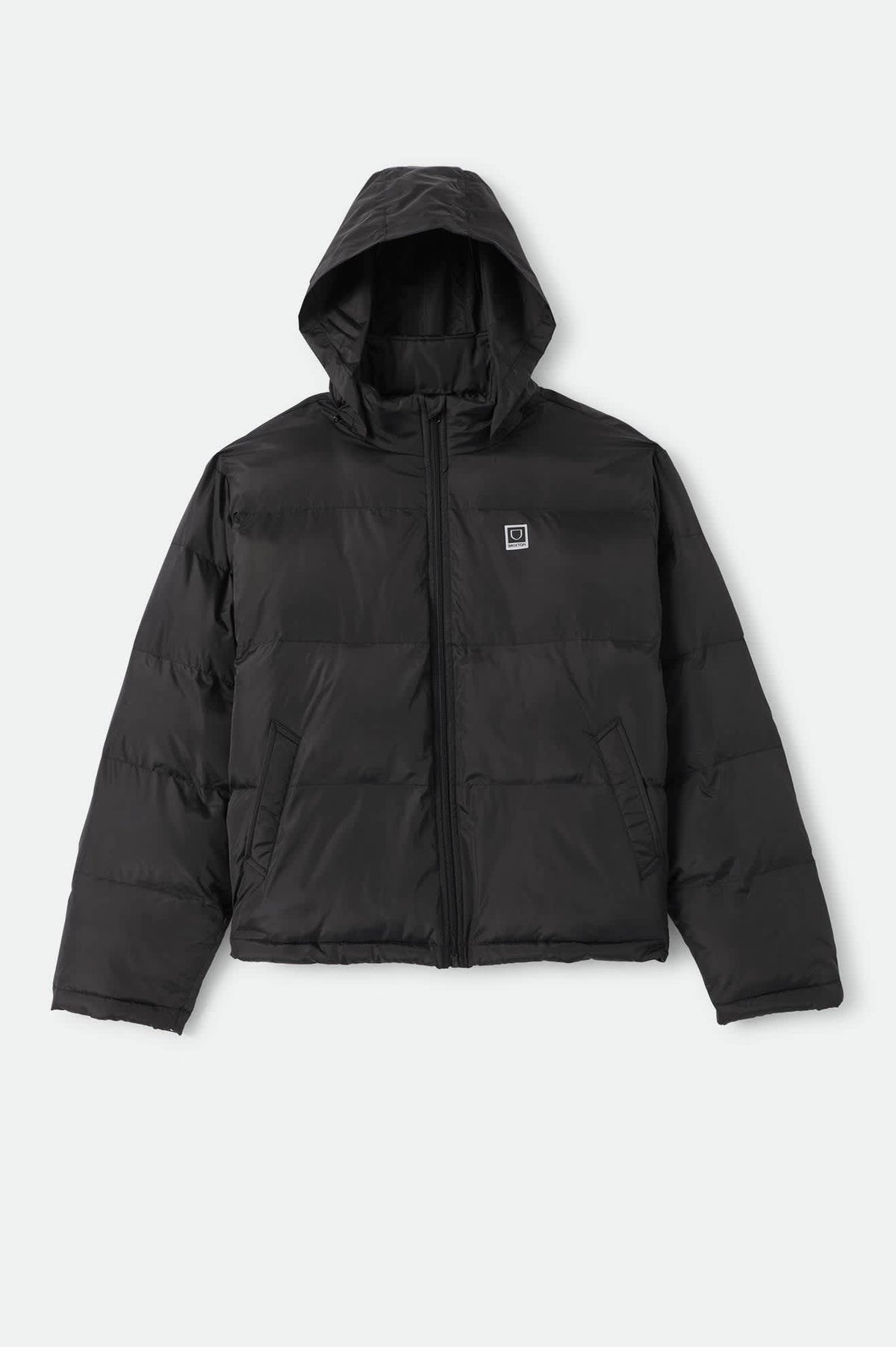 Men's Journey Puffer Jacket in the color Black - Front Product View