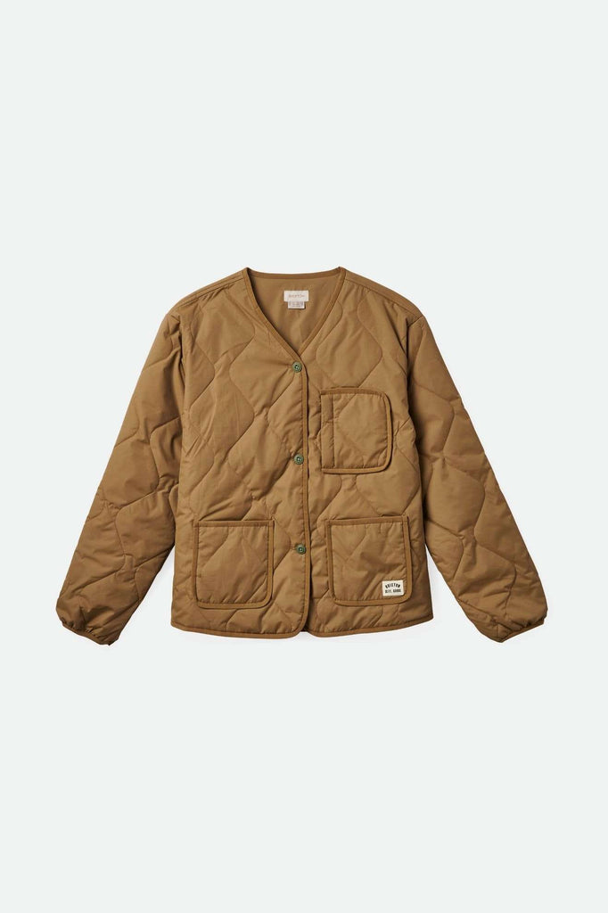 Brixton Women's Delilah Quilted Jacket - Khaki | Main