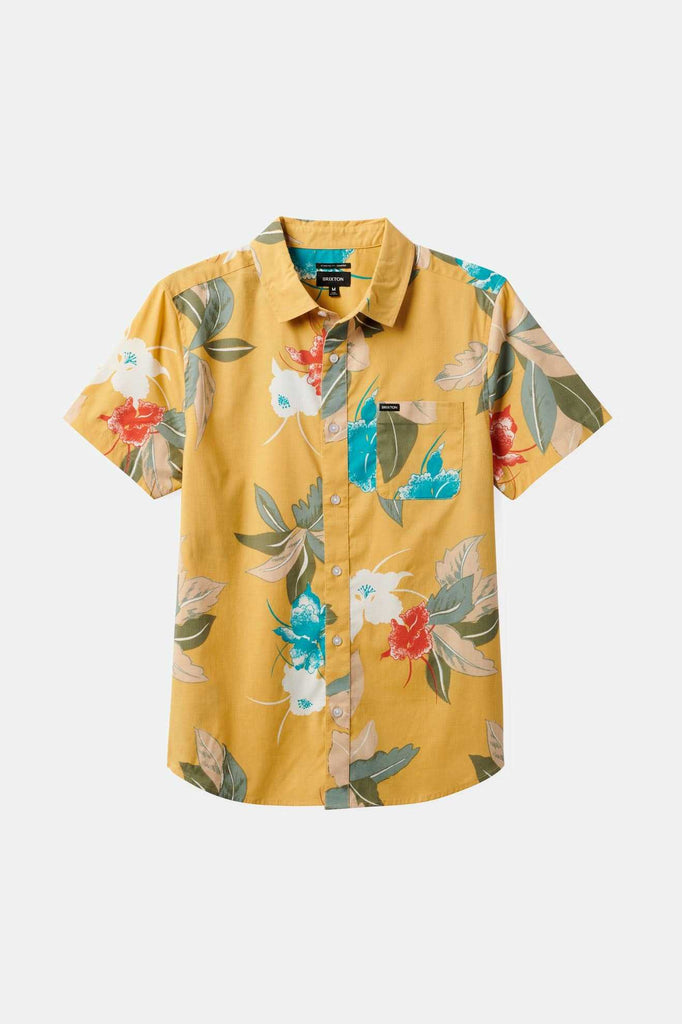 Brixton Men's Charter Print S/S Shirt - Sunset Passion | Profile