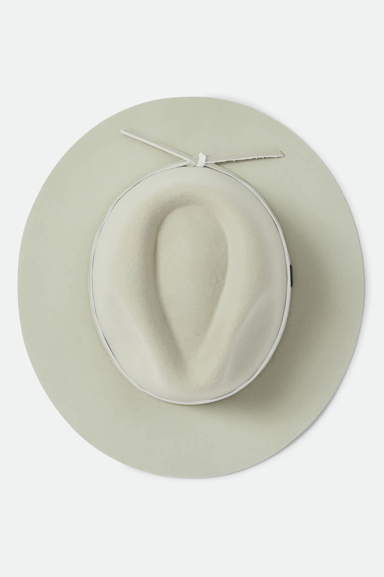 Unisex Wesley Fedora in the color Seafoam - Additional Laydown image