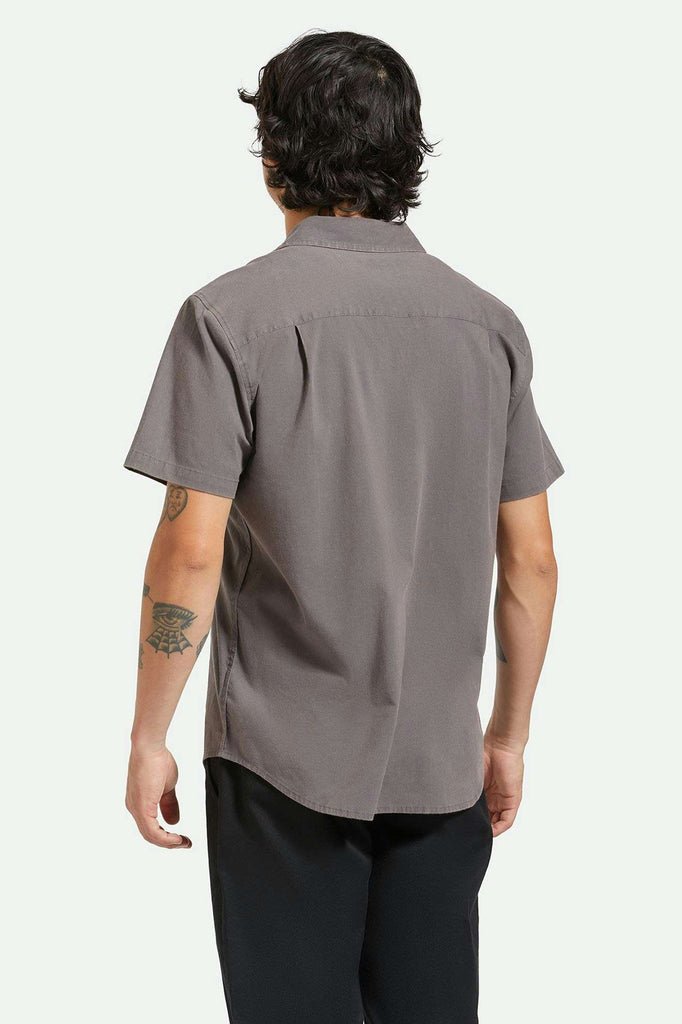 Back Fit Image | Charter Sol Wash S/S Woven Shirt - Charcoal Sol Wash