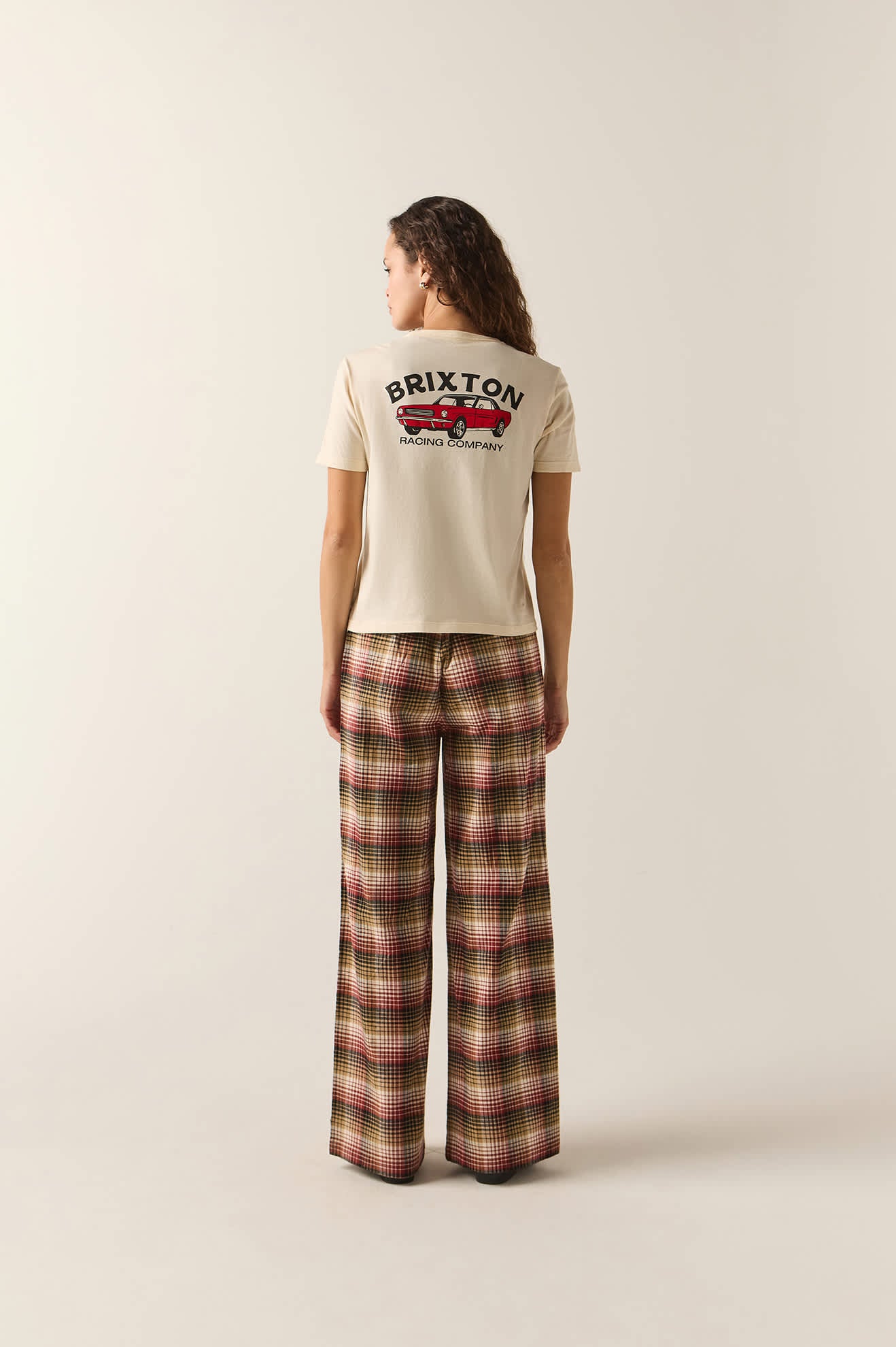 Women's High Speed Standard Crew T-Shirt in the color Whitecap - Women's Back View