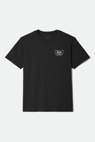 Men's Linwood S/S Standard T-Shirt in the color Black/Off White/Off White - Front Product View