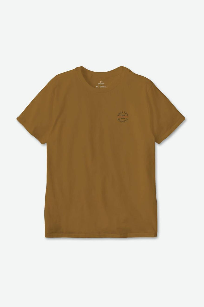 Brixton Oath V S/S Standard Tee - Golden Brown/Desert Palm/Barn Red