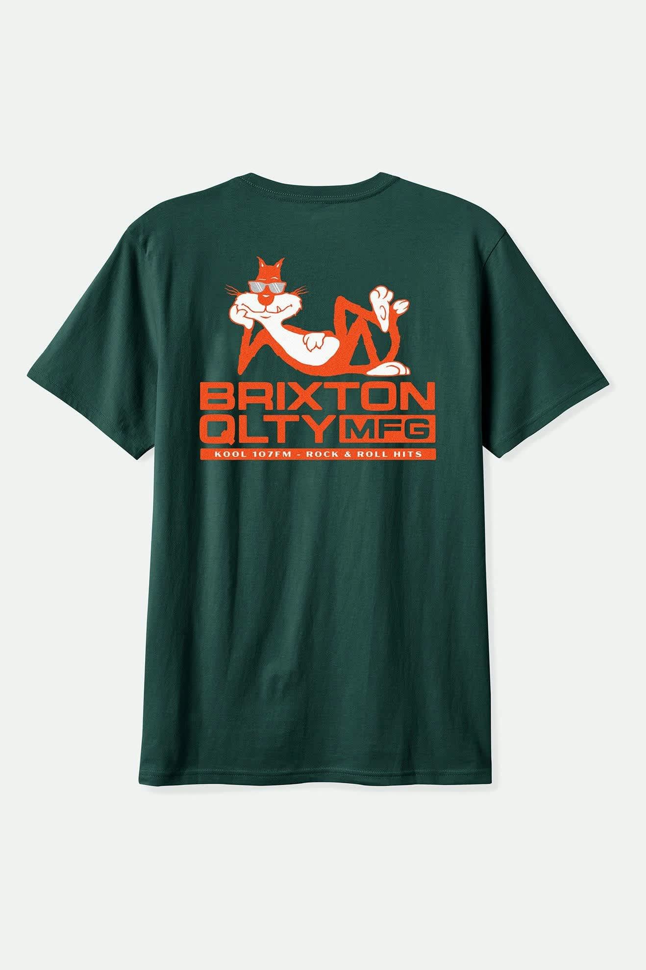 Men's Cool Cat S/S Standard T-Shirt in Deep Emerald – Brixton Europe