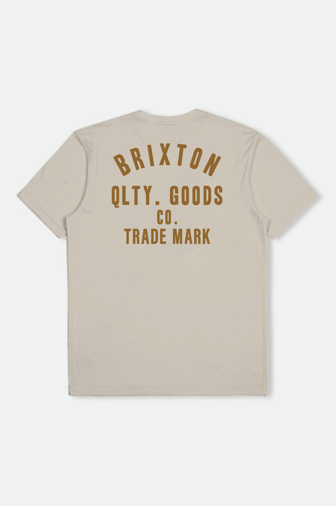 Brixton Woodburn S/S Standard Tee - Cream/Golden Brown