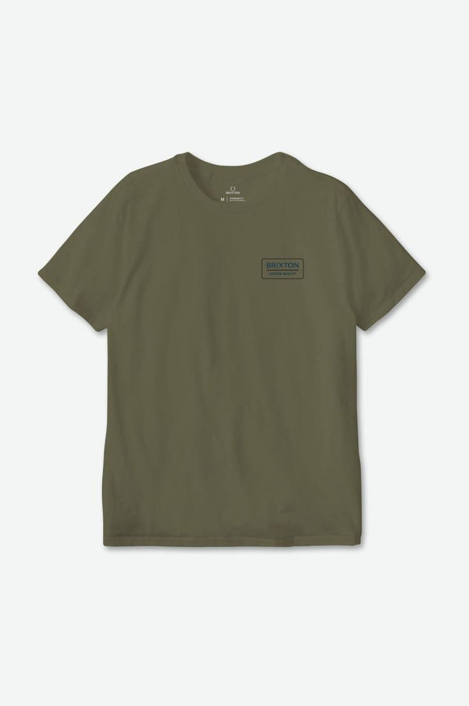 Brixton Palmer Proper S/S Standard Tee - Olive Surplus/Navy/Washed Black