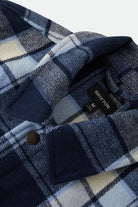 Men's Textured Durham Jacket in the color Classic Navy Plaid - Additional Laydown image