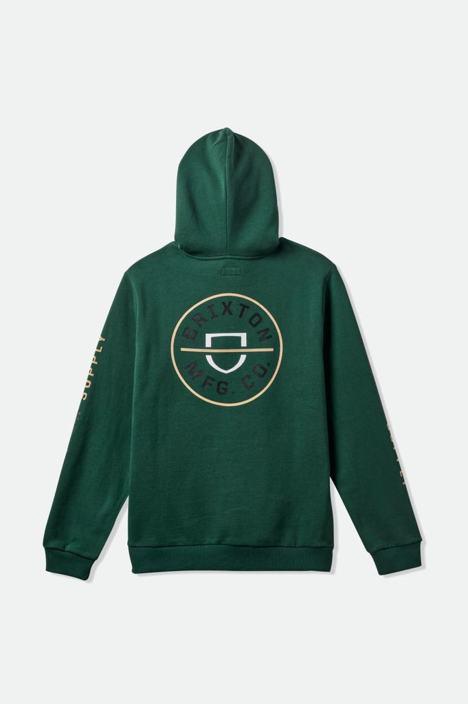 Brixton Crest Fleece Hood - Pine Needle/Sand/Black