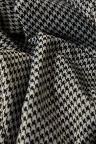 Women's Houndstooth Leisure Trouser in the color Winter White/Black - Additional Laydown image