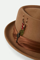 Unisex Stout Pork Pie in the color Tan - Additional Laydown image